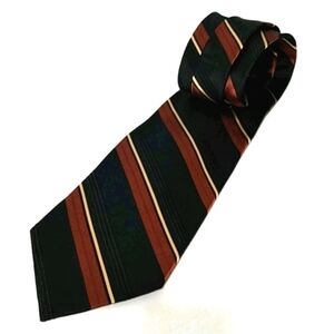 ROUNDTREE & YORK BLACK 100% SILK HANDMADE NECK TIE